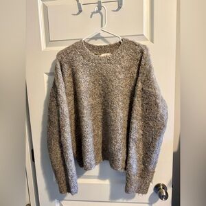 Universal Thread Textured Sweater in Brown and Gray